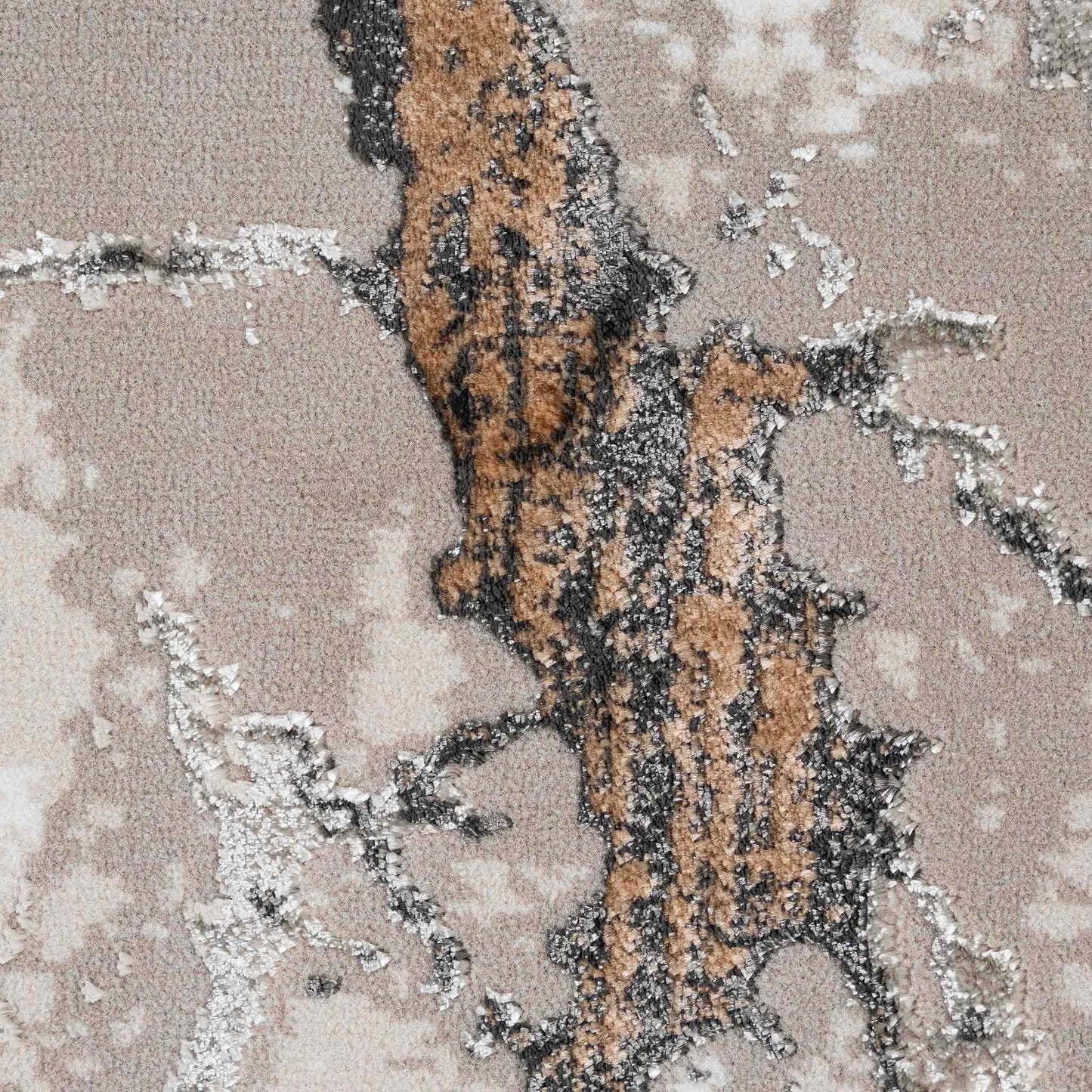 Tapete Decorativo GAMZE T2356 - Gris - Poliéster - Hecho a Máquina - Dorzav