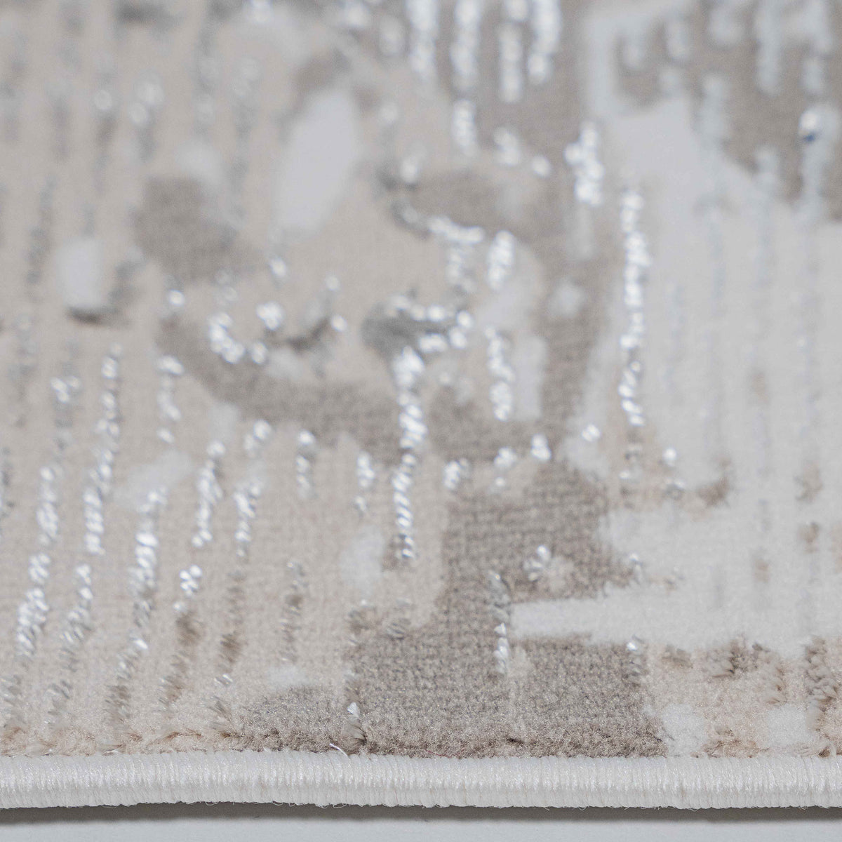 Tapete Decorativo GAMZE T2357 - Gris - Poliéster - Hecho a Máquina - Dorzav