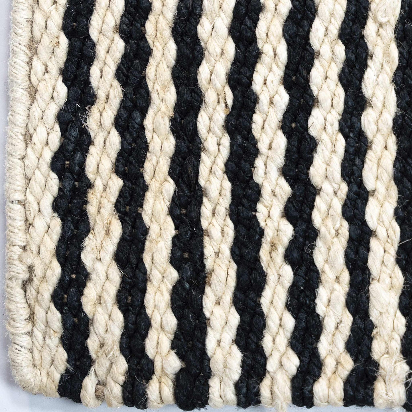 Tapete Decorativo GANGES D2040 - Crema - Yute - Hecho a Mano - Dorzav