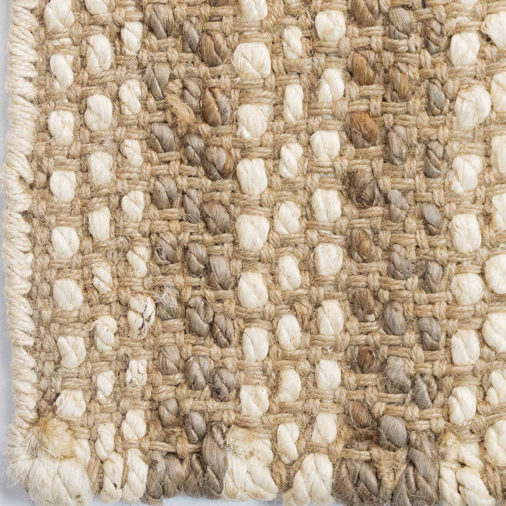 Tapete Decorativo GANGES D2042 - Beige - Yute - Hecho a Mano - Dorzav