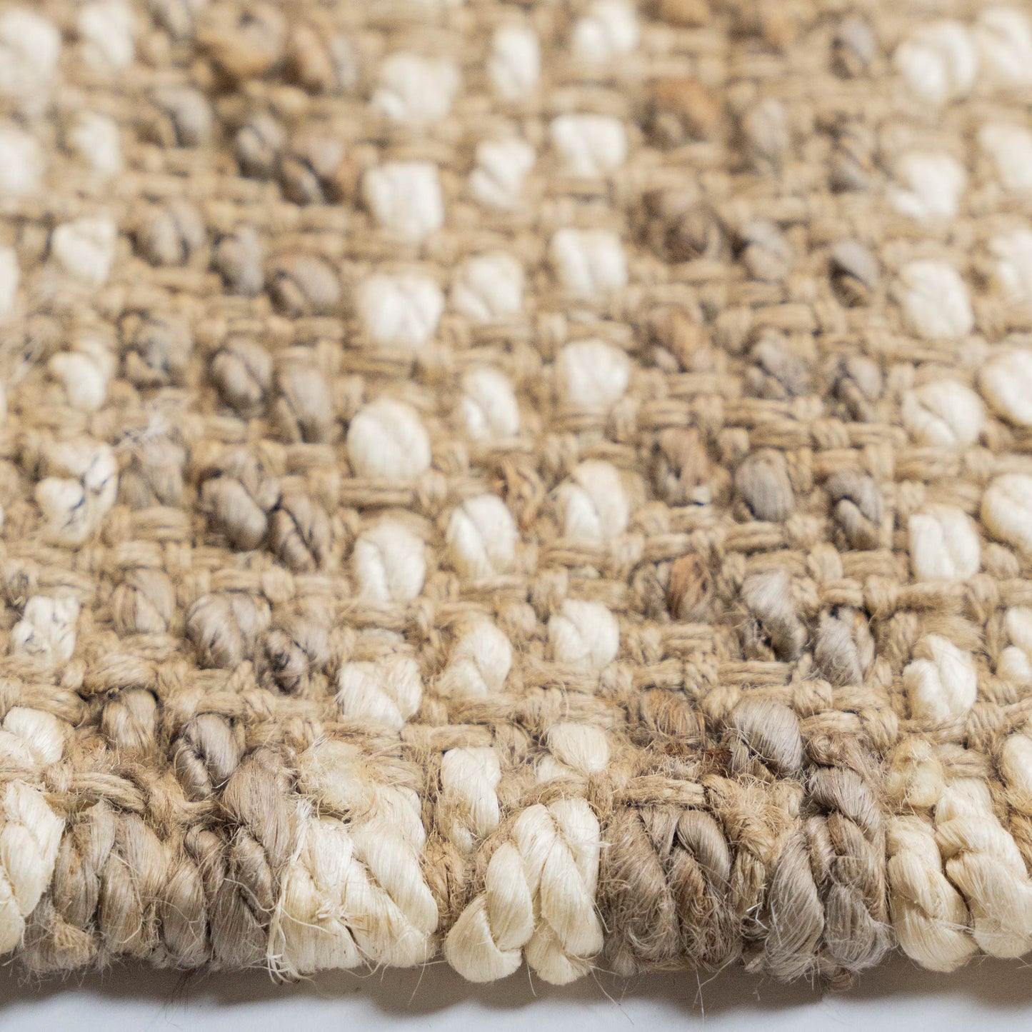 Tapete Decorativo GANGES D2042 - Beige - Yute - Hecho a Mano - Dorzav