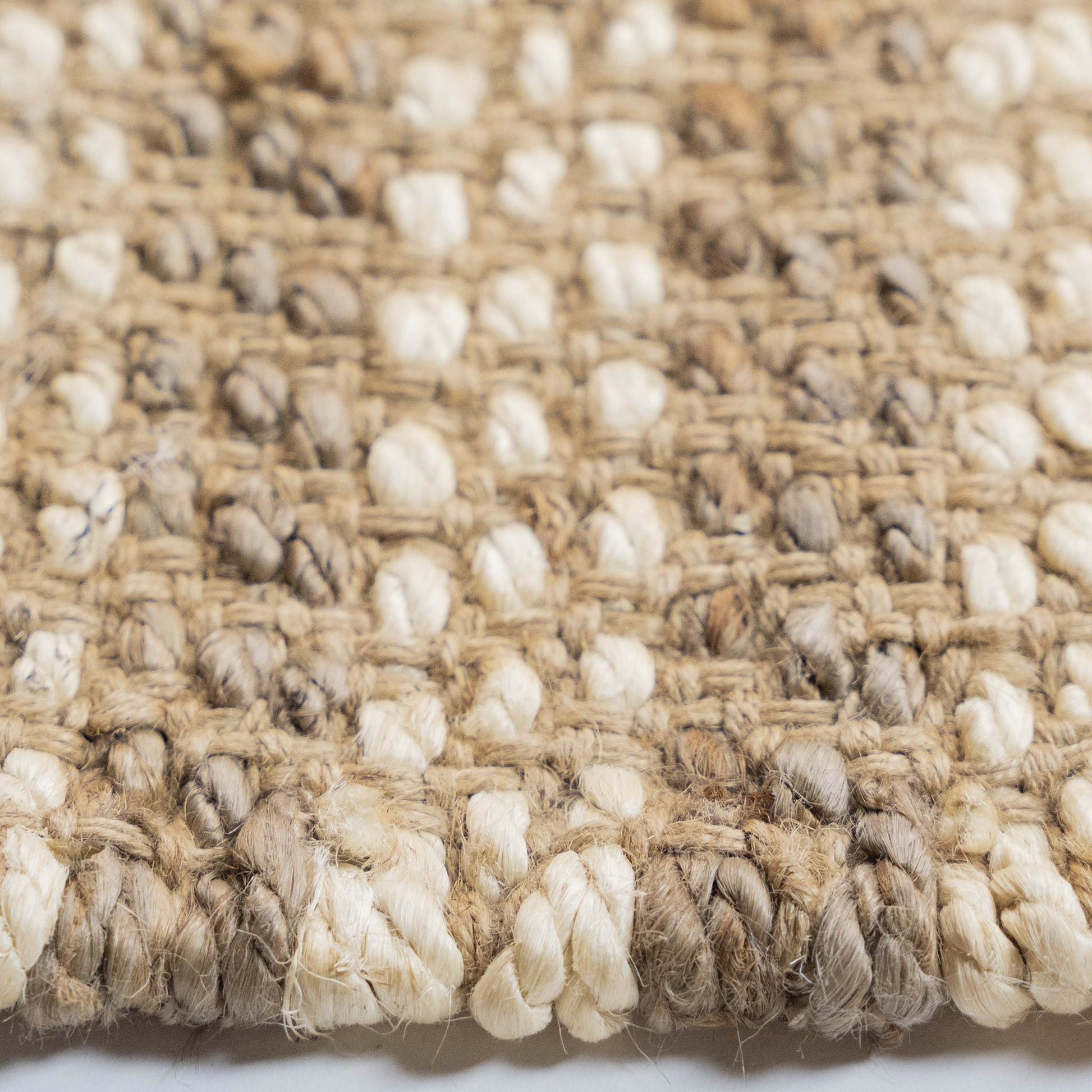 Tapete Decorativo GANGES D2042 - Beige - Yute - Hecho a Mano - Dorzav