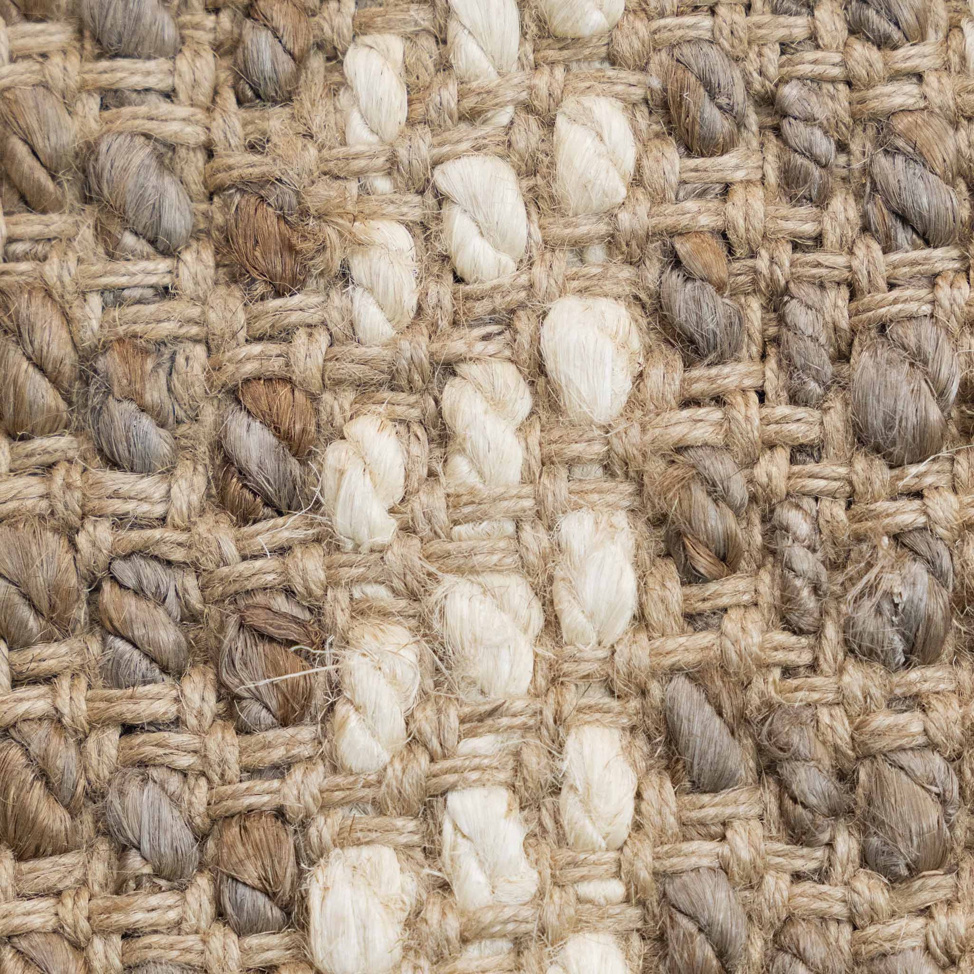 Tapete Decorativo GANGES D2042 - Beige - Yute - Hecho a Mano - Dorzav