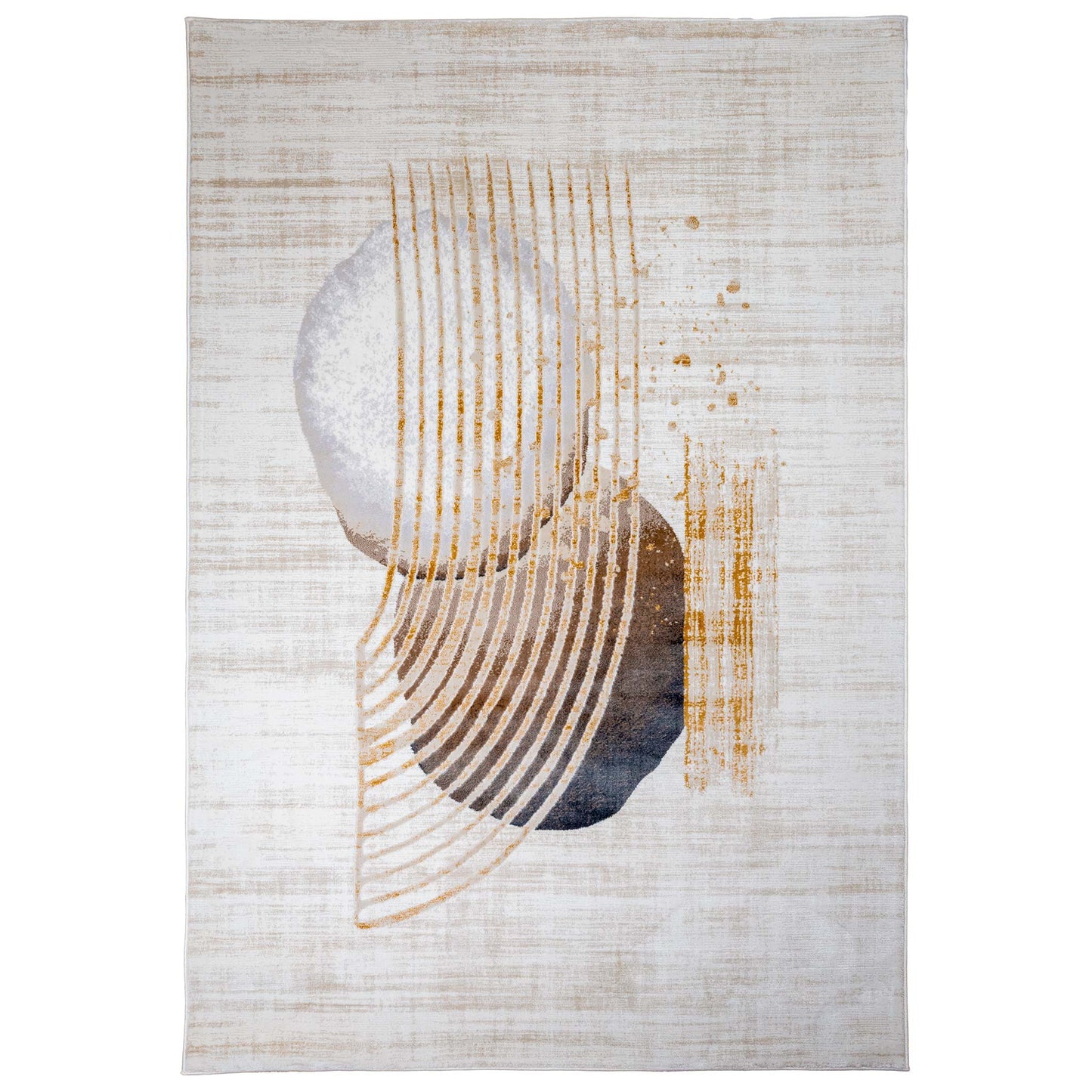 Tapete Decorativo GEDIZ U6058 - Beige - Poliéster | Polipropileno - Hecho a Máquina - Dorzav