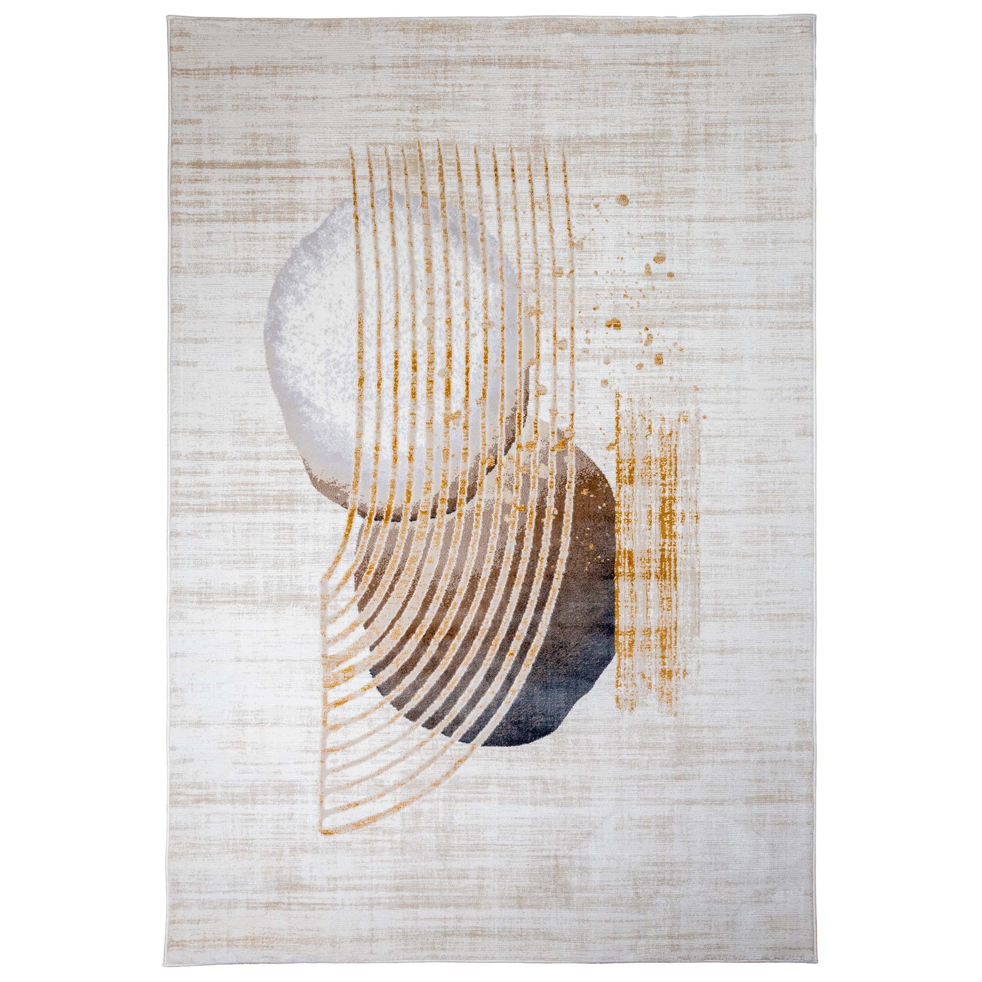 Tapete Decorativo GEDIZ U6058 - Beige - Poliéster | Polipropileno - Hecho a Máquina - Dorzav