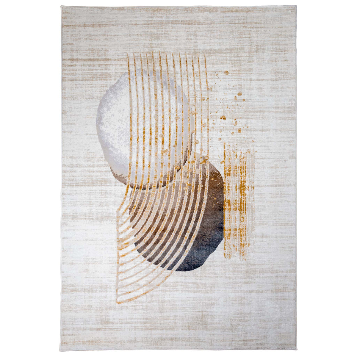 Tapete Decorativo GEDIZ U6058 - Beige - Poliéster | Polipropileno - Hecho a Máquina - Dorzav