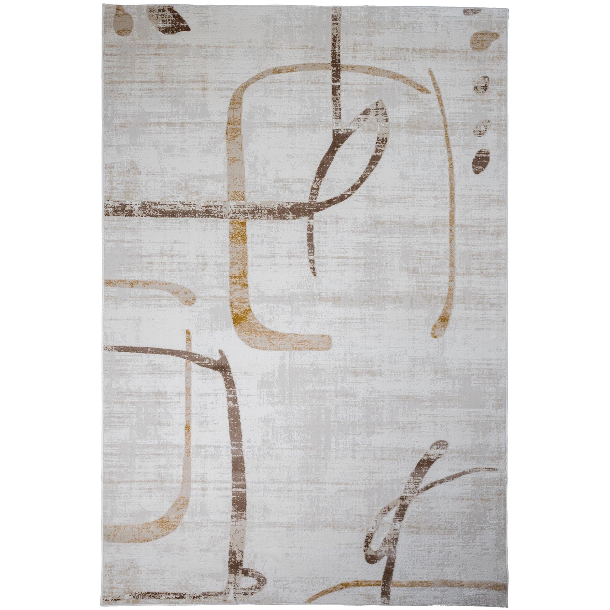 Tapete Decorativo GEDIZ U6059 - Beige - Poliéster | Polipropileno - Hecho a Máquina - Dorzav