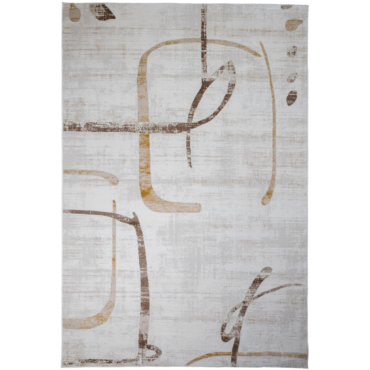 Tapete Decorativo GEDIZ U6059 - Beige - Poliéster | Polipropileno - Hecho a Máquina - Dorzav