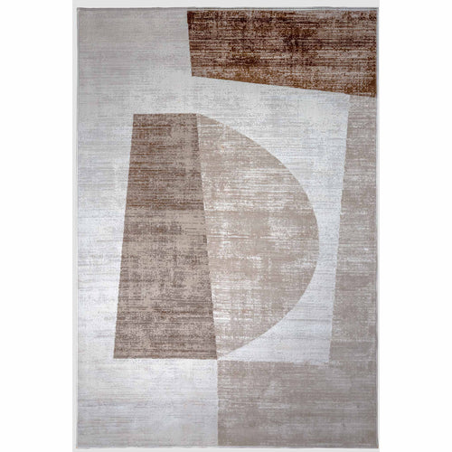 Tapete Decorativo GEDIZ U6060 - Beige - Poliéster | Polipropileno - Hecho a Máquina - Dorzav