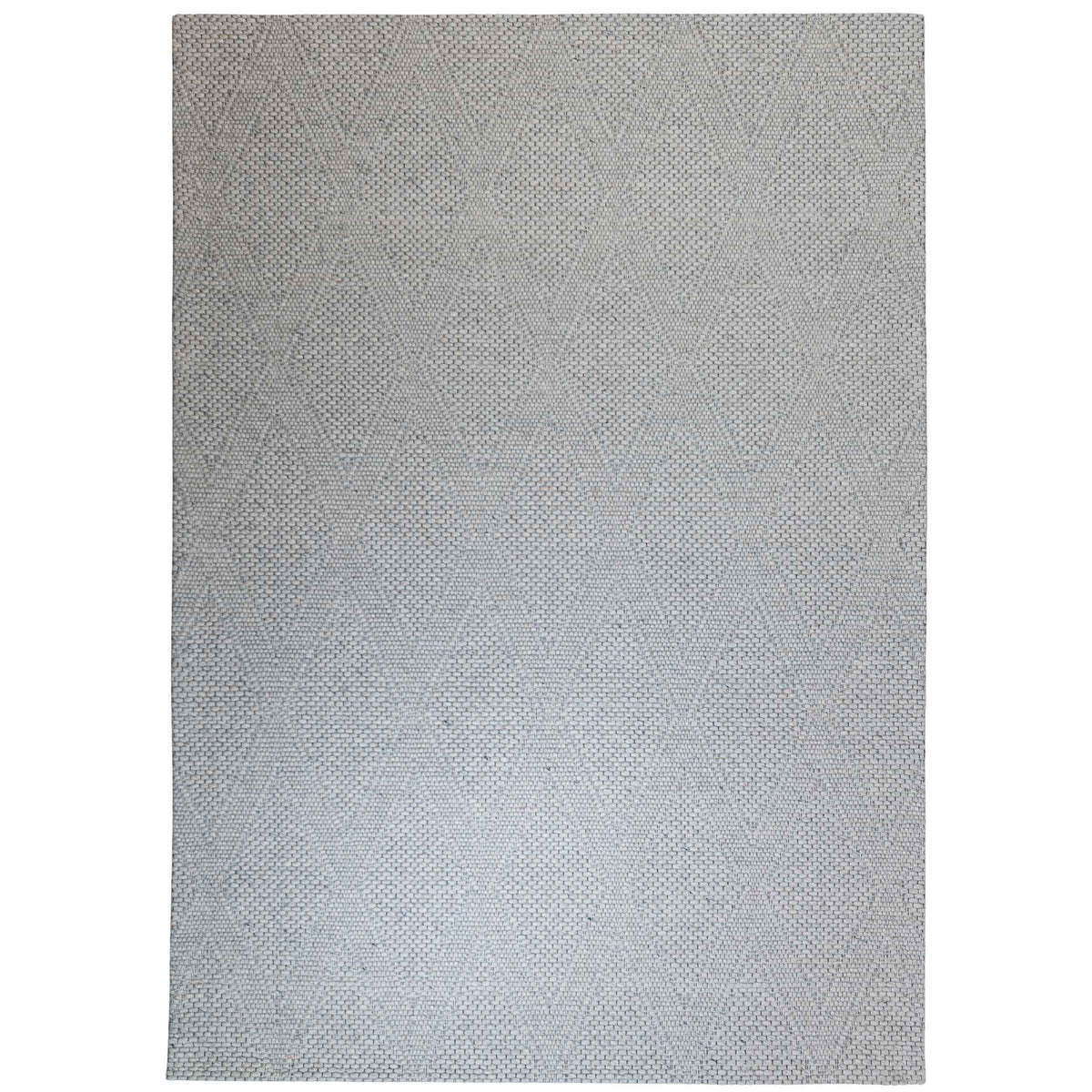 Tapete Decorativo JAYA N8034 - Plata - Yute | Lana | Hilo Sint ( Forro Posterior 100% Algodón - Hecho a Mano - Dorzav