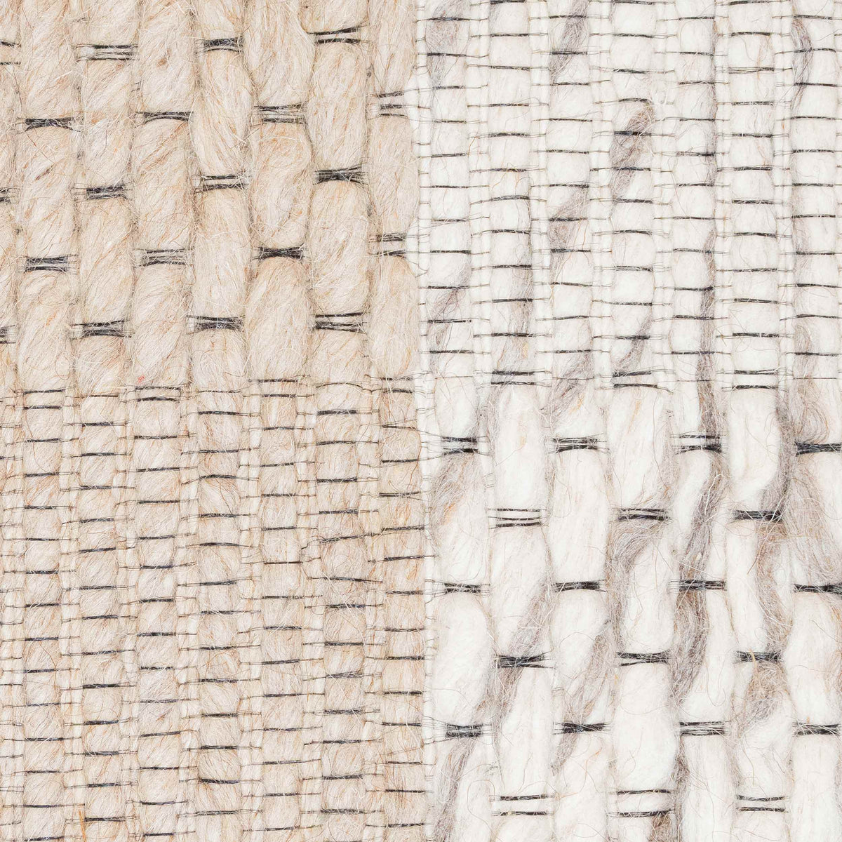 Tapete Decorativo JAYA N8035 - Beige - Yute | Lana | Hilo Sint ( Forro Posterior 100% Algodón - Hecho a Mano - Dorzav