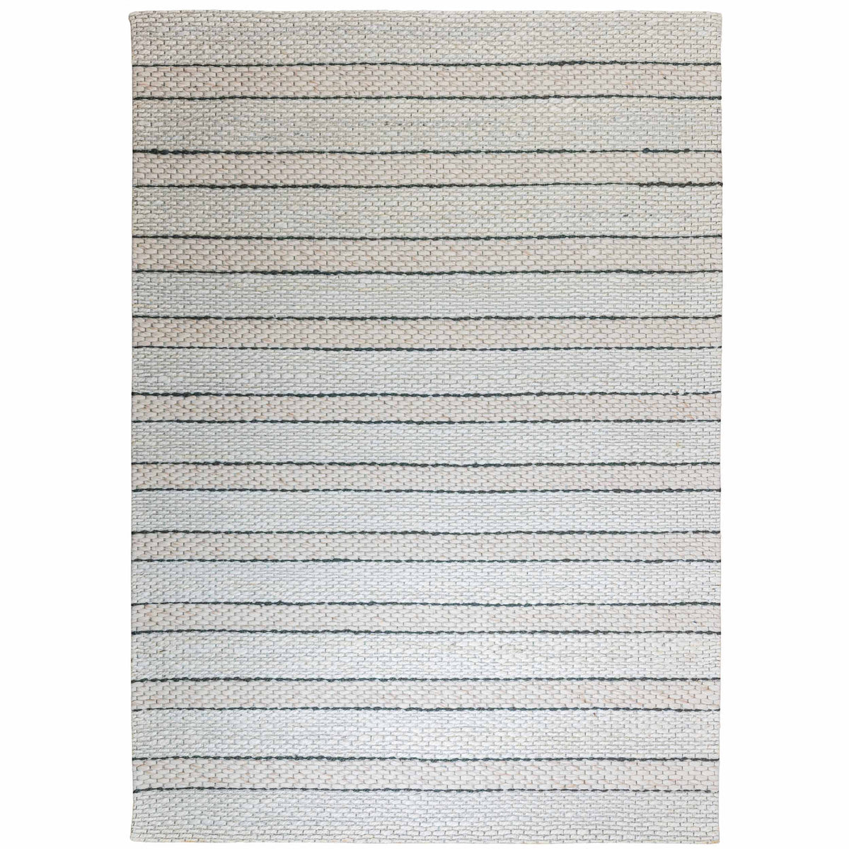 Tapete Decorativo JAYA N8036 - Blanco - Yute | Lana | Hilo Sint ( Forro Posterior 100% Algodón - Hecho a Mano - Dorzav
