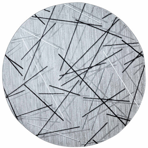 Tapete Decorativo SESIA R1001R - Gris - Poliéster | Polipropileno - Hecho a Máquina - Dorzav