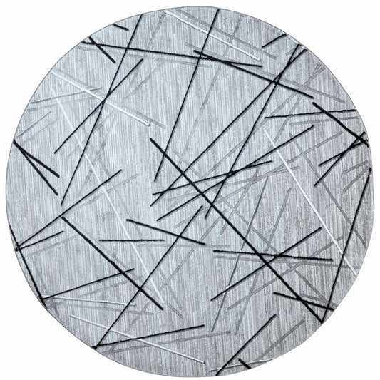 Tapete Decorativo SESIA R1001R - Gris - Poliéster | Polipropileno - Hecho a Máquina - Dorzav