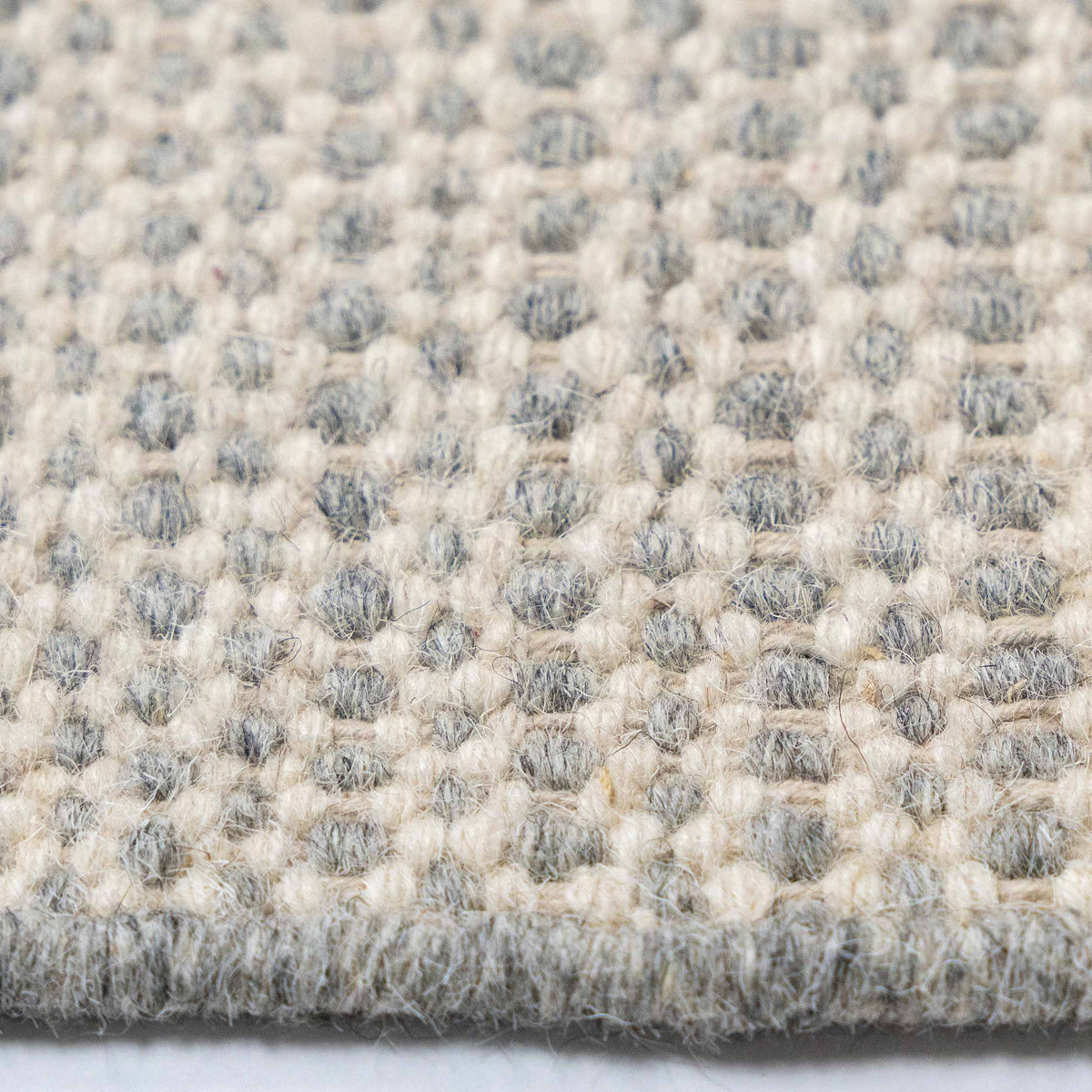 Tapete Decorativo SHAILA D8002 - Crema - Lana | Algodón - Hecho a Mano - Dorzav