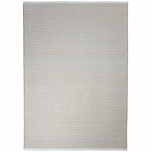 Tapete Decorativo SHAILA D8006 - Crema - Lana | Algodón - Hecho a Mano - Dorzav