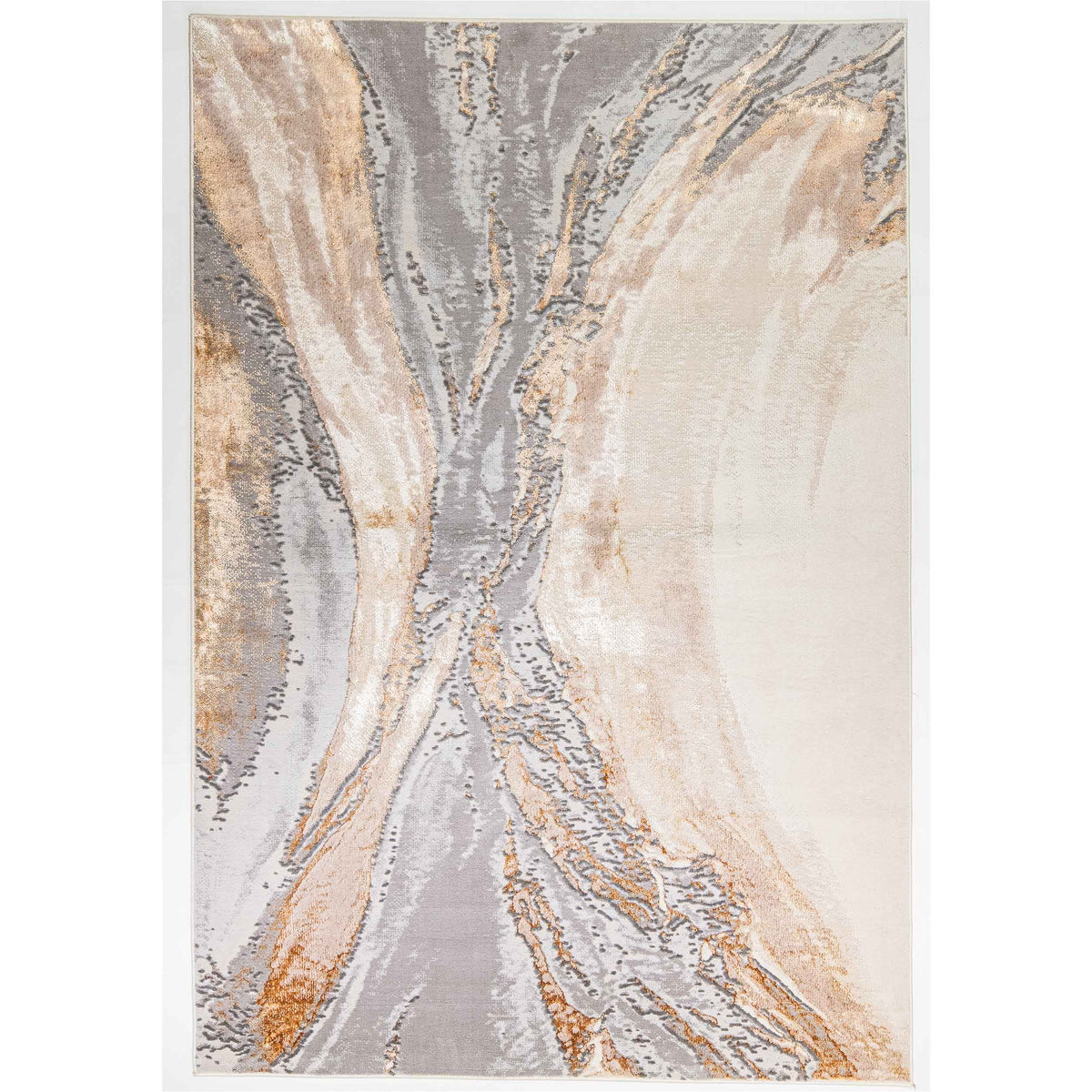 Tapete Decorativo TERRA T9034 - Crema - Polipropileno | Poliéster - Hecho a Mano - Dorzav