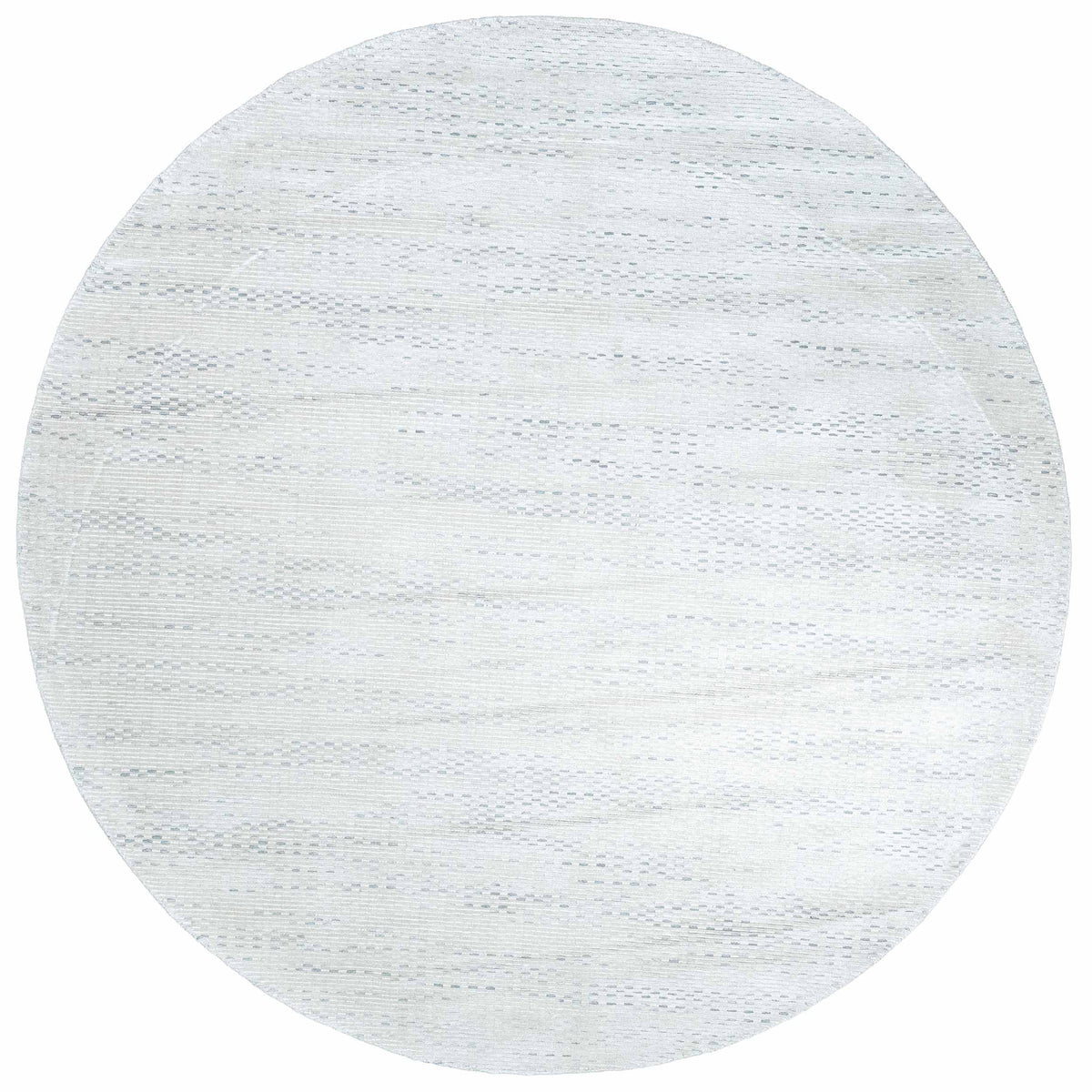 Tapete Decorativo THANE N4003R - Plata - Viscosa | Lana - Hecho a Mano - Dorzav