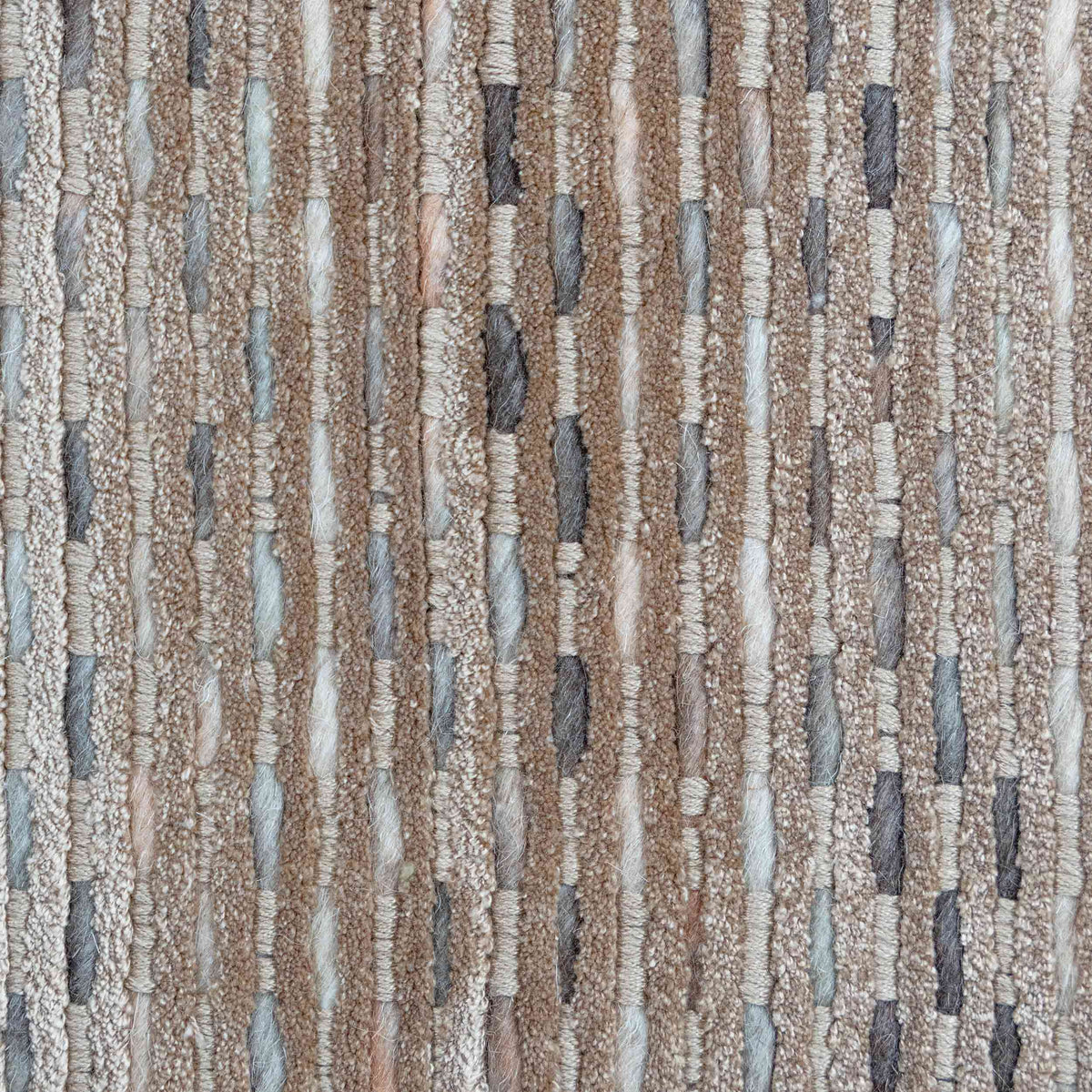 Tapete Decorativo THANE N4014 - Tabaco - Viscosa | Lana - Hecho a Mano - Dorzav