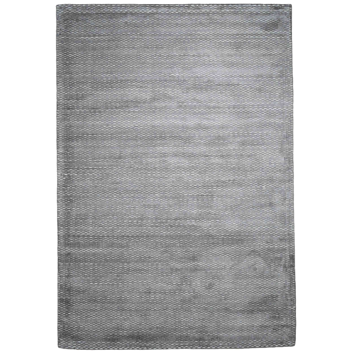 Tapete Decorativo THANE N4015 - Gris - Viscosa | Lana - Hecho a Mano - Dorzav