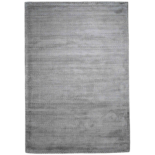 Tapete Decorativo THANE N4015 - Gris - Viscosa | Lana - Hecho a Mano - Dorzav
