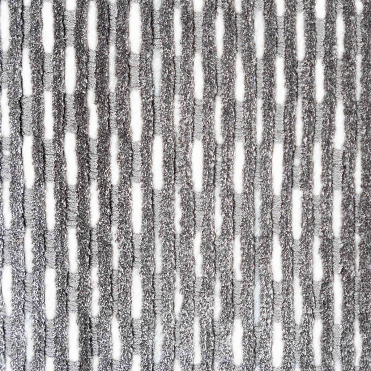 Tapete Decorativo THANE N4015 - Gris - Viscosa | Lana - Hecho a Mano - Dorzav