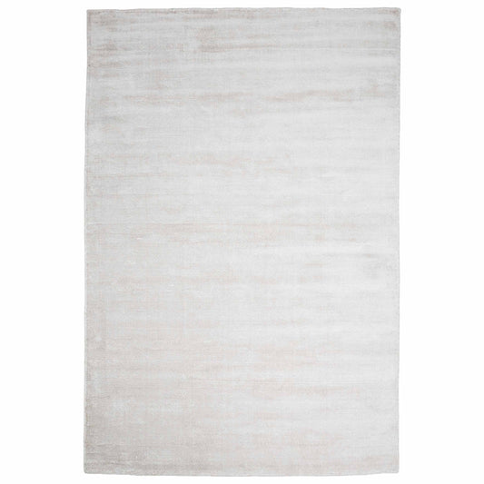 Tapete Decorativo UMA N8054 - Plata - Viscosa | Algodón - Hecho a Mano - Dorzav