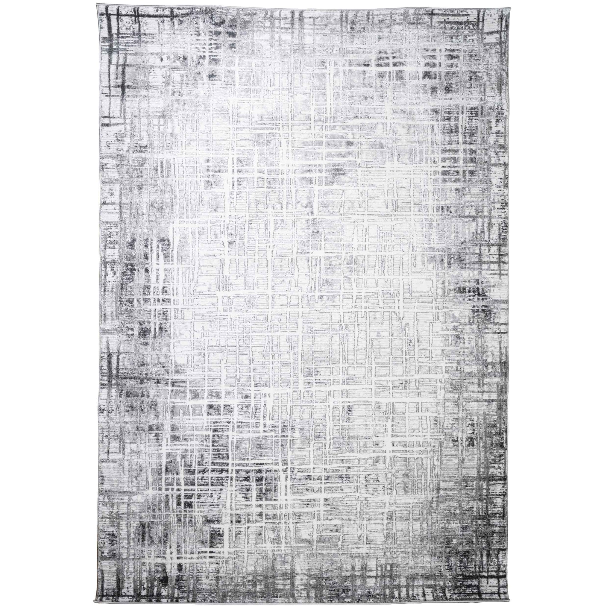 Tapete Decorativo VALDA R1021 - Gris - Poliéster | Polipropileno - Hecho a Máquina - Dorzav