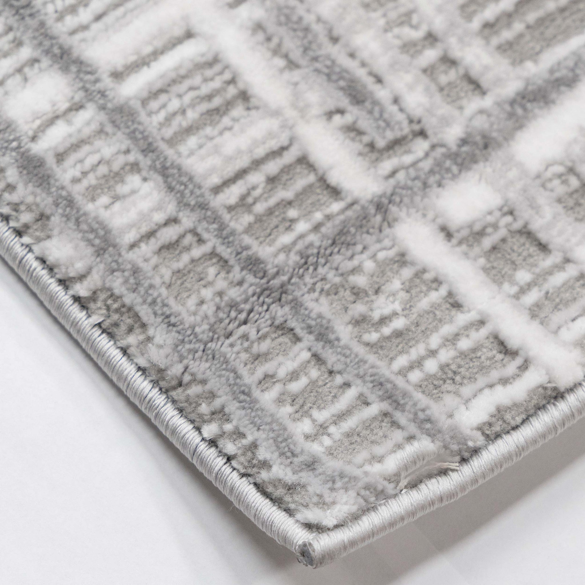 Tapete Decorativo VALDA R1022 - Gris - Poliéster | Polipropileno - Hecho a Máquina - Dorzav