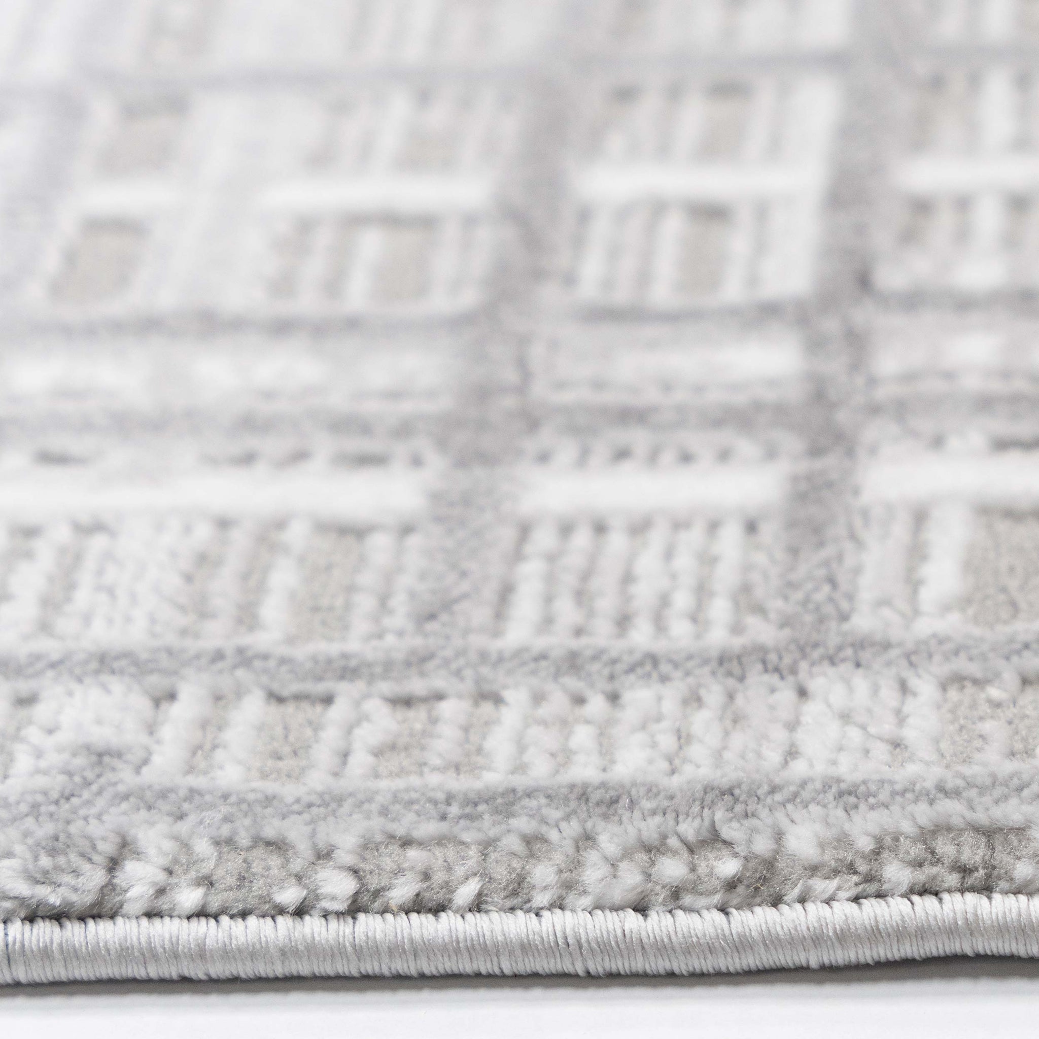 Tapete Decorativo VALDA R1022 - Gris - Poliéster | Polipropileno - Hecho a Máquina - Dorzav