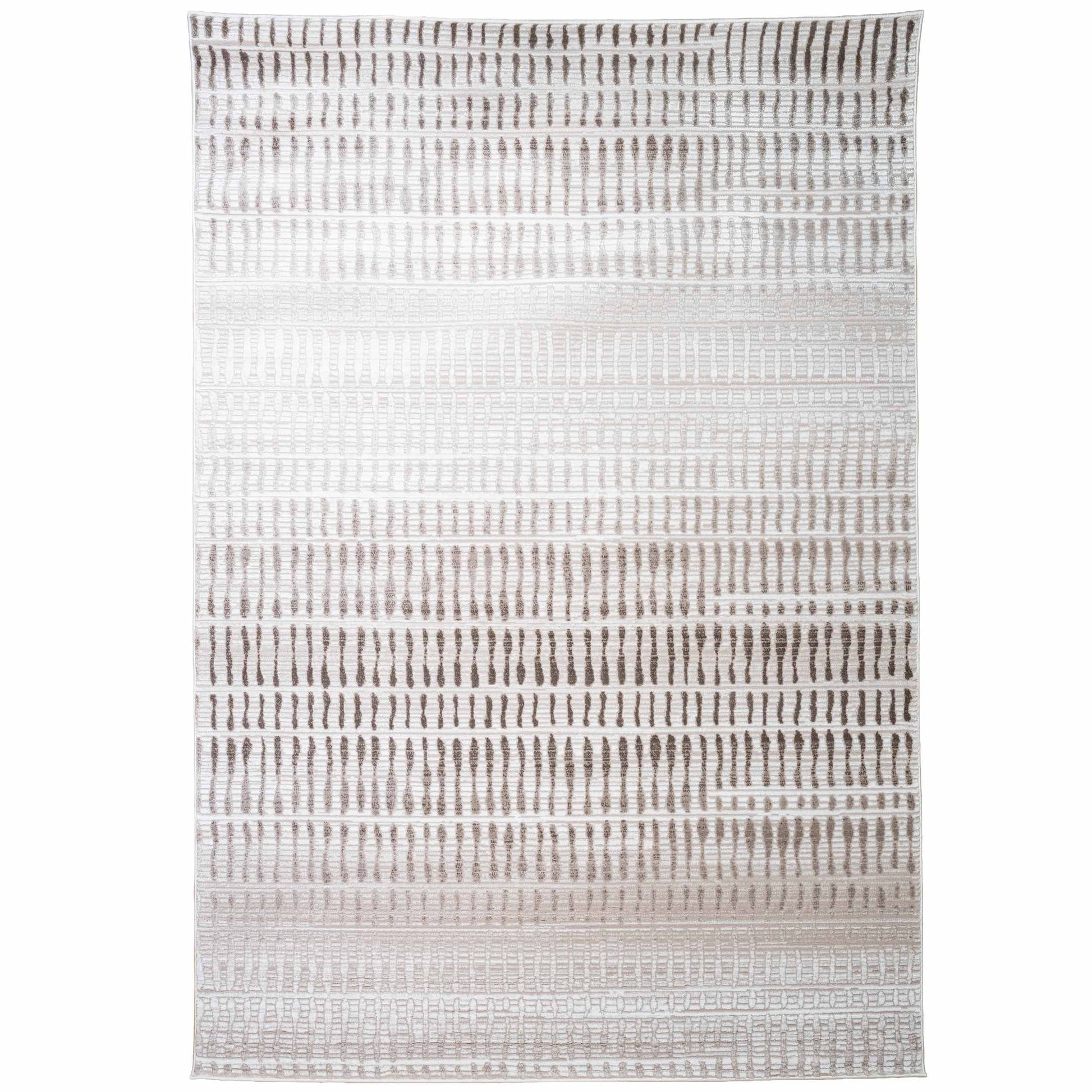 Tapete Decorativo VALDA R1025 - Crema - Poliéster | Polipropileno - Hecho a Máquina - Dorzav