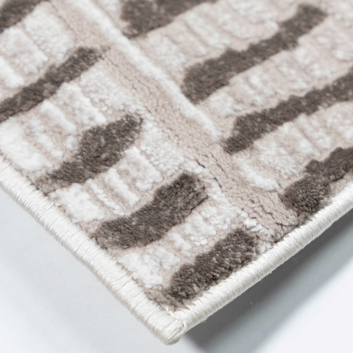 Tapete Decorativo VALDA R1025 - Crema - Poliéster | Polipropileno - Hecho a Máquina - Dorzav