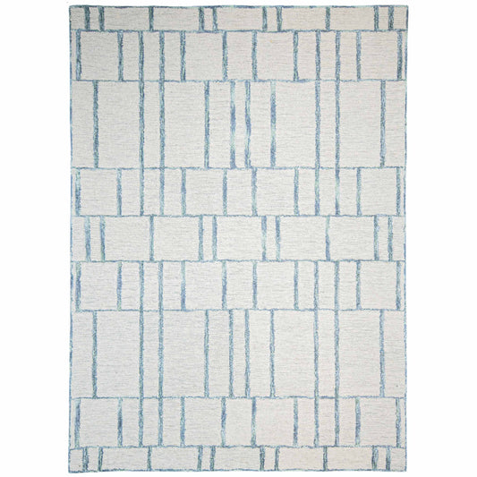 Tapete Decorativo VANI D2037 - Crema - Lana | Algodón - Hecho a Mano - Dorzav