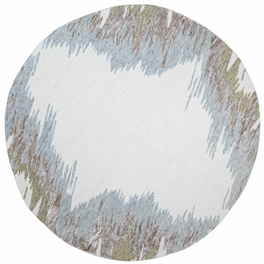Tapete Decorativo VANI D2038R - Crema - Lana | Algodón - Hecho a Mano - Dorzav