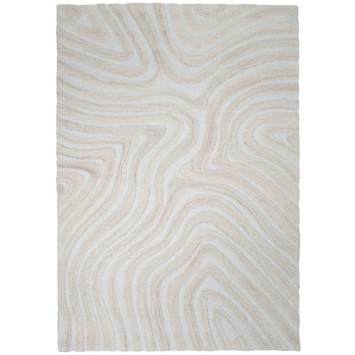 Tapete Decorativo VEDAS A1001 - Beige - Lana | Algodón - Hecho a Mano - Dorzav