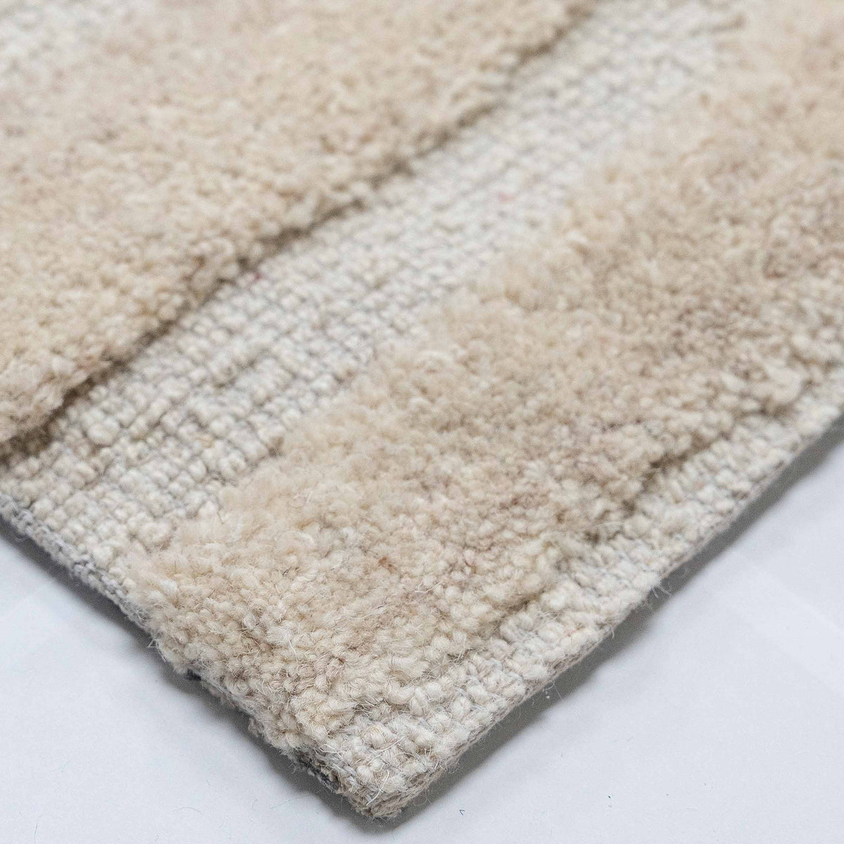 Tapete Decorativo VEDAS A1001 - Beige - Lana | Algodón - Hecho a Mano - Dorzav
