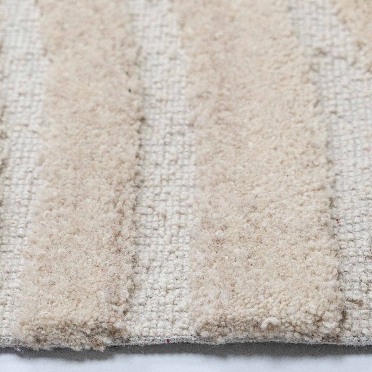 Tapete Decorativo VEDAS A1001 - Beige - Lana | Algodón - Hecho a Mano - Dorzav