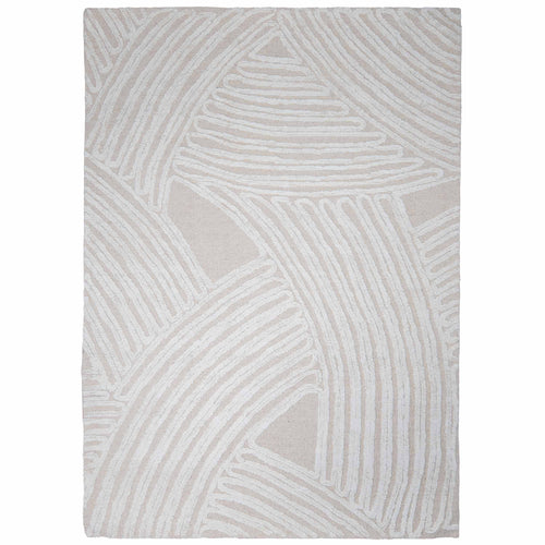 Tapete Decorativo VEDAS A1002 - Beige - Lana | Algodón - Hecho a Mano - Dorzav