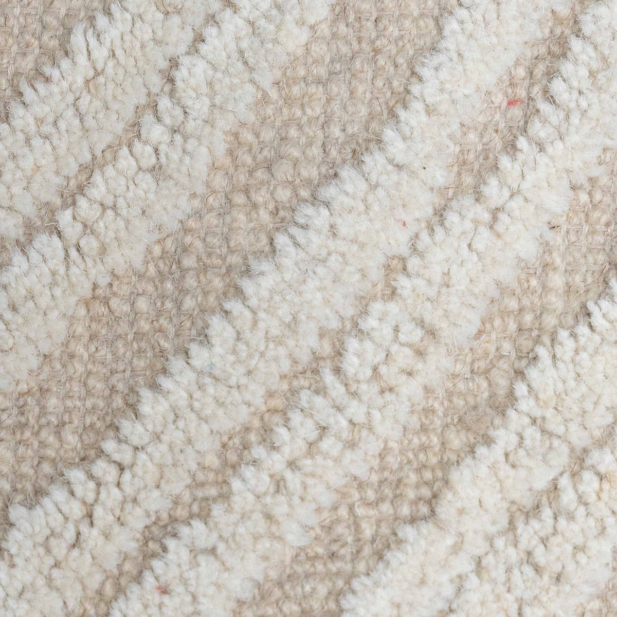 Tapete Decorativo VEDAS A1002 - Beige - Lana | Algodón - Hecho a Mano - Dorzav