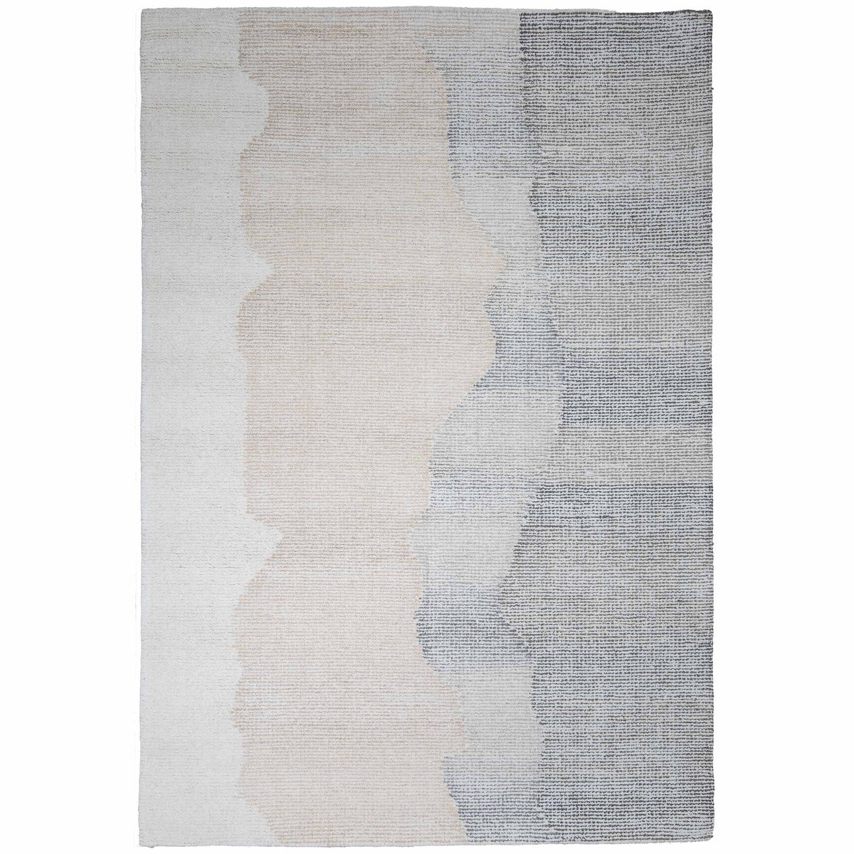 Tapete Decorativo VEDAS A1003 - Gris - Lana | Algodón - Hecho a Mano - Dorzav