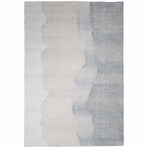 Tapete Decorativo VEDAS A1003 - Gris - Lana | Algodón - Hecho a Mano - Dorzav