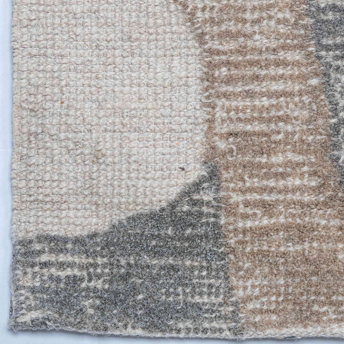 Tapete Decorativo VEDAS A1004 - Beige - Lana | Algodón - Hecho a Mano - Dorzav