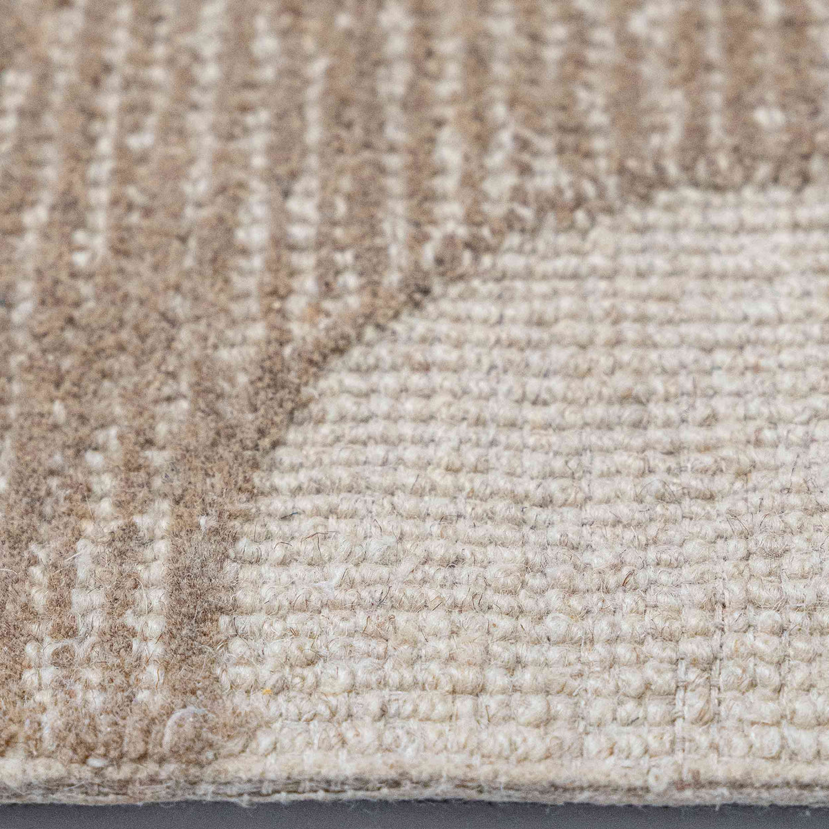 Tapete Decorativo VEDAS A1004 - Beige - Lana | Algodón - Hecho a Mano - Dorzav