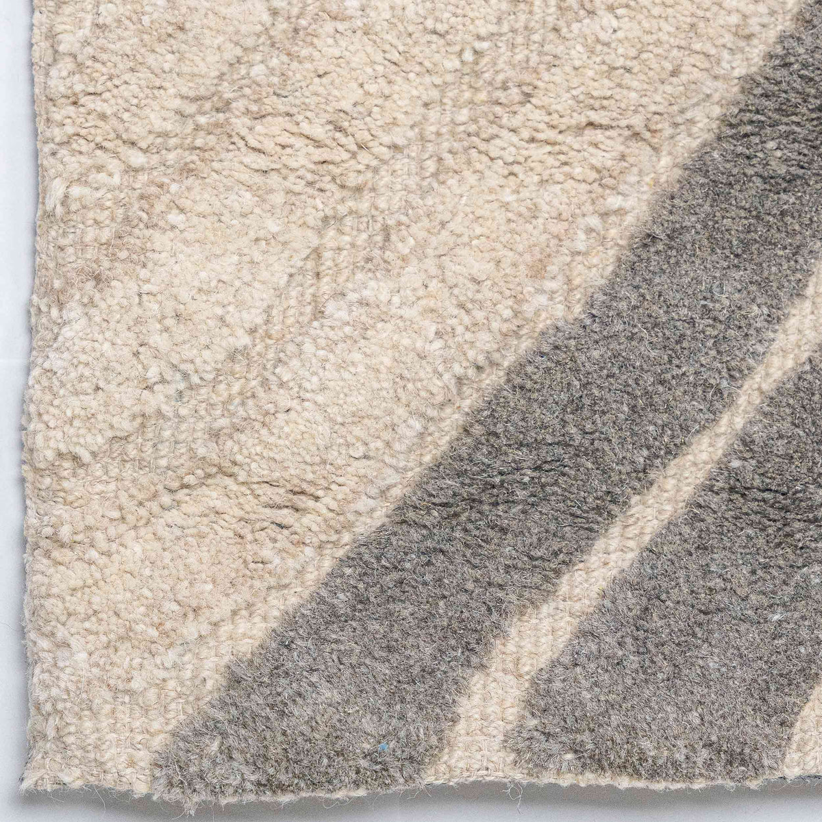 Tapete Decorativo VEDAS A1005 - Beige - Lana | Algodón - Hecho a Mano - Dorzav