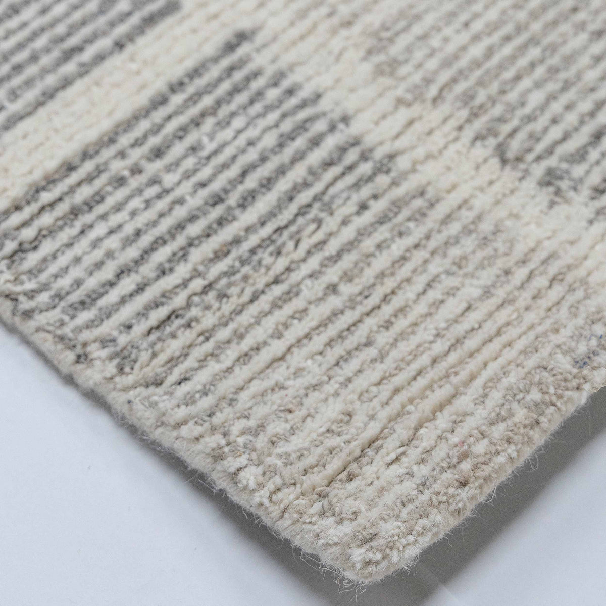 Tapete Decorativo VEDAS A1006 - Beige - Lana | Algodón - Hecho a Mano - Dorzav