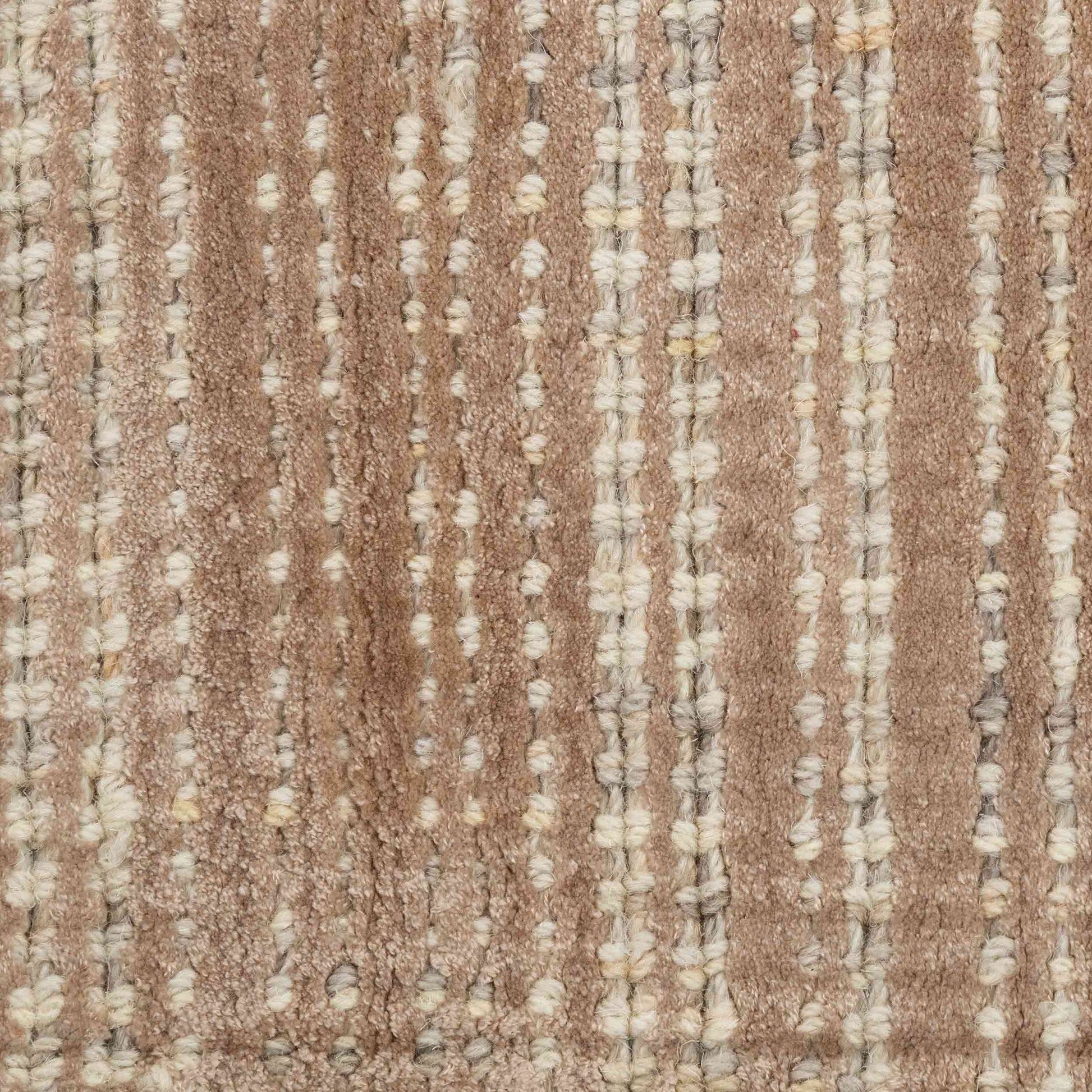 Tapete Decorativo ZULIKA N4021 - Taupe - Viscosa - Hecho a Mano - Dorzav
