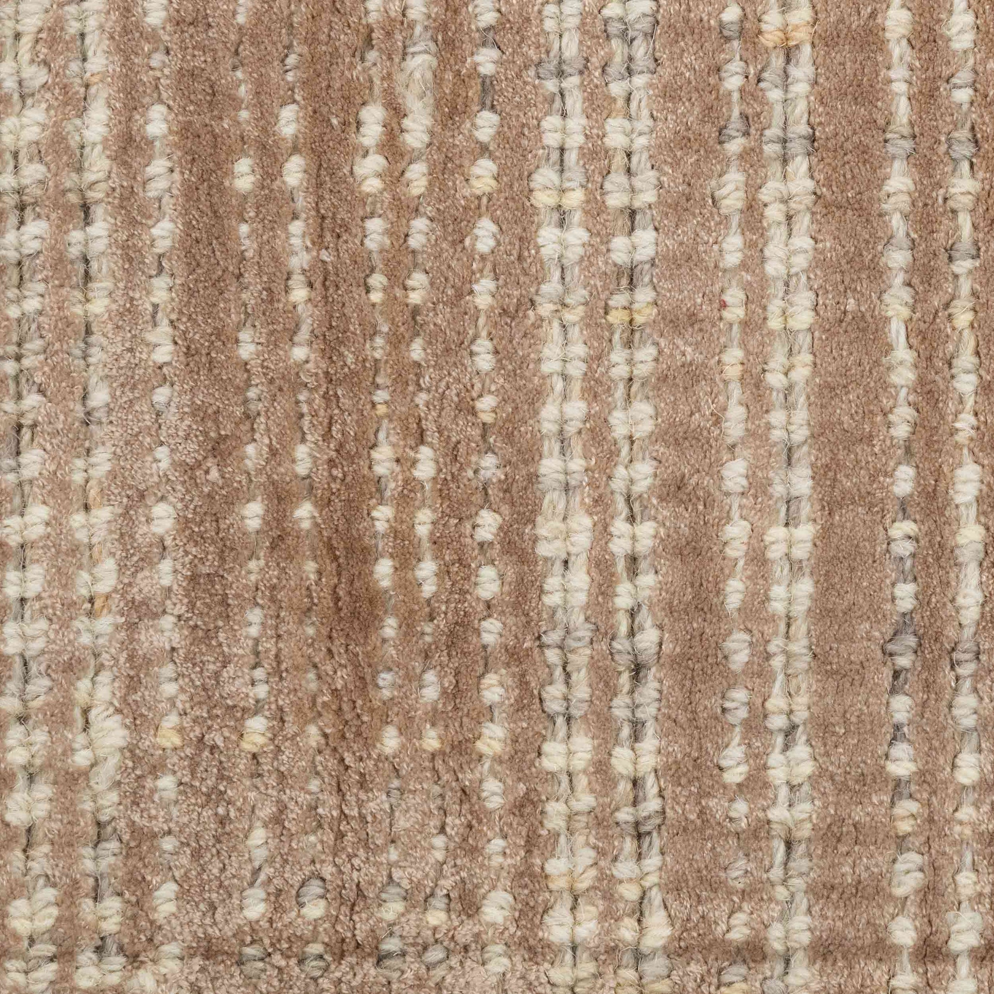 Tapete Decorativo ZULIKA N4021 - Taupe - Viscosa - Hecho a Mano - Dorzav