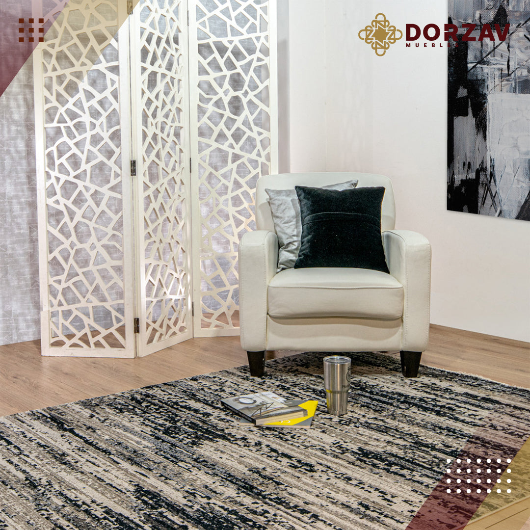 Tapete Decorativo Alaya T2148 Gris / Crema – Abstracto · Interior