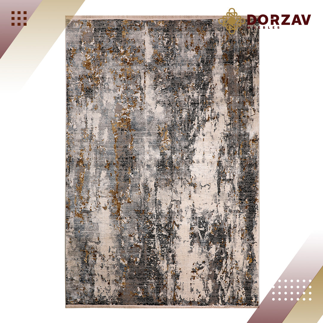 Tapete Decorativo Amalfi T2168 Gris / Oro – Abstracto · Interior