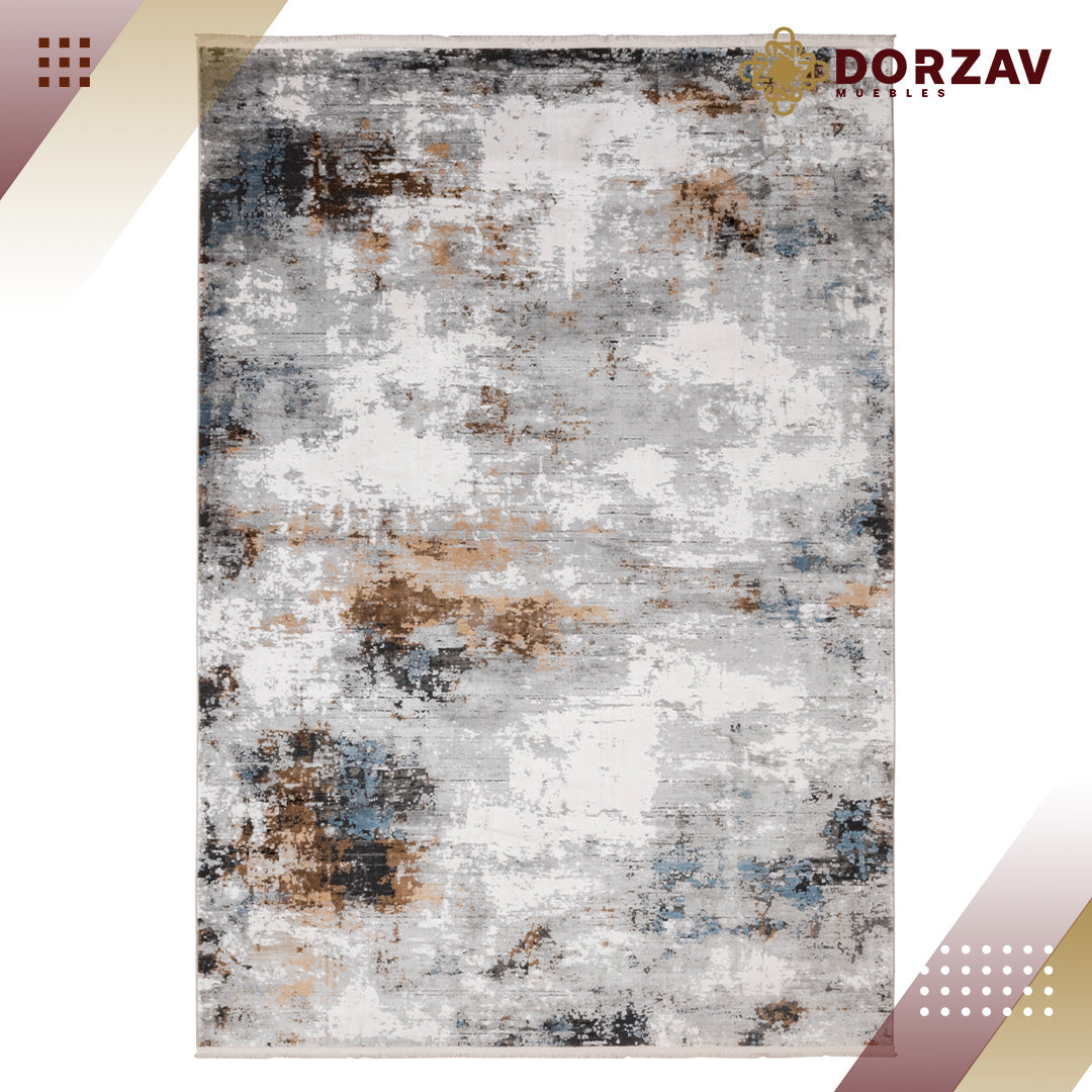 Tapete Decorativo Amalfi T2282 Gris / Oro – Abstracto · Interior